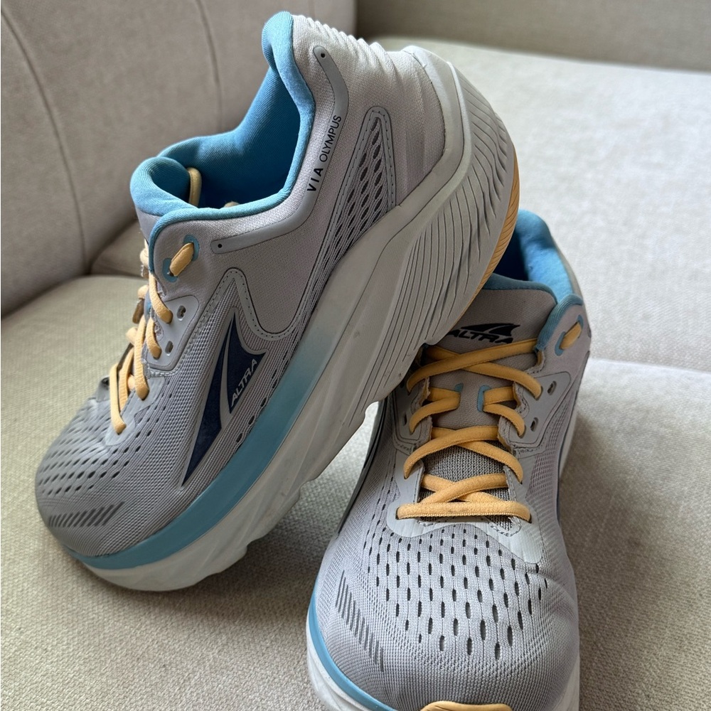 ALTRA VIA OLYMPUS Women's Gray and Blue Running Shoes Size 10